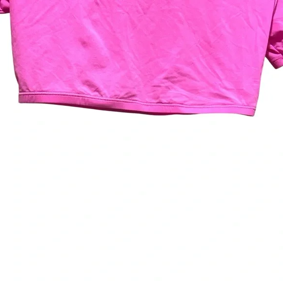 (Sold) Skims Fits Everybody Super Cropped T Shirt Neon Orchid Pink Size Medium - Picture 2 of 5